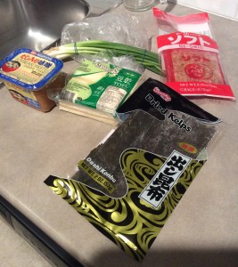 Miso soup ingredients